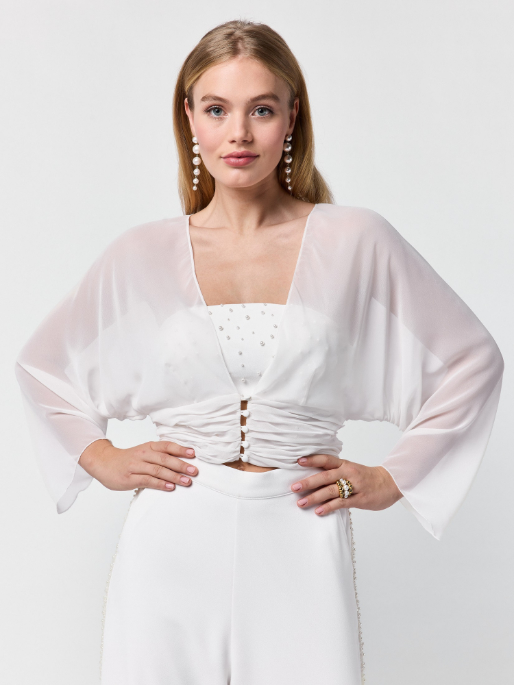 Poirier ST-75321 Strickjacke | Chiffon main product photo