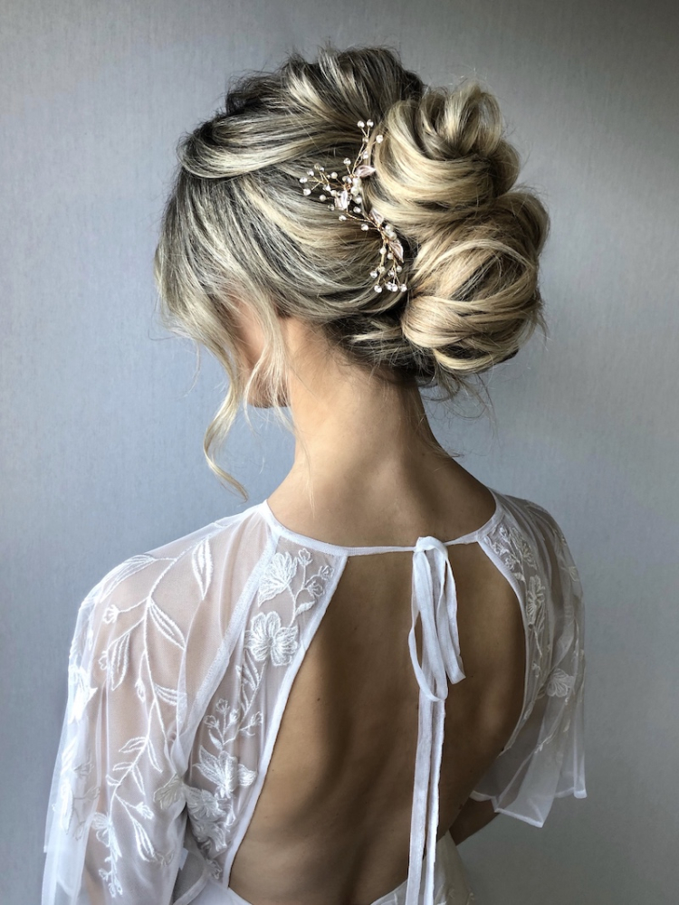 Sally Jane Bridal Hera Haarspeld Rosa main product photo