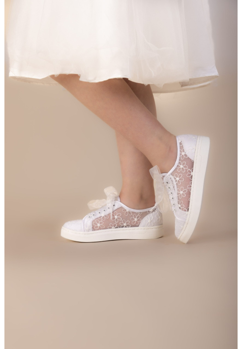 The Perfect Bridal Company Fifi Kindersneaker Hochzeit Weiß