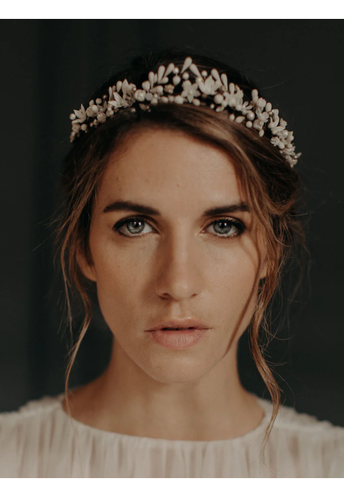 Lizeron Clementine Tiara Weiß