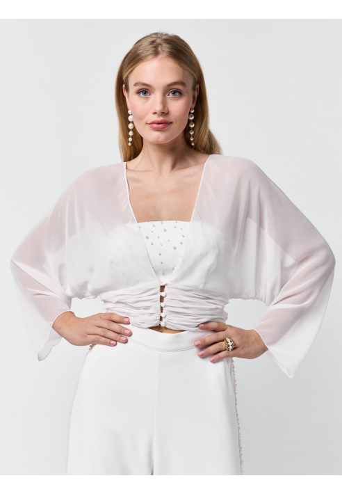 Poirier ST-75321 Strickjacke  | Chiffon ()