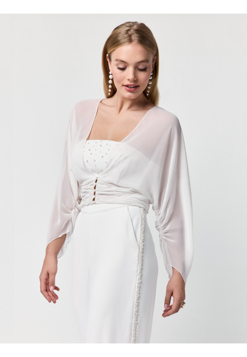 Poirier ST-75321 Strickjacke  | Chiffon