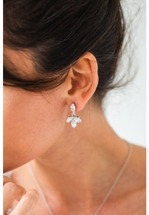 Abrazi Kylie Swarovski Ohrringe Silber