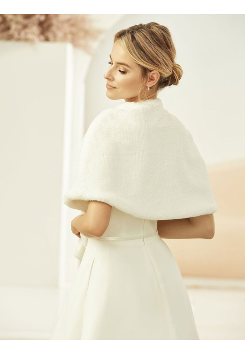 Bianco Evento E306 Cape Kunstfell ivory 