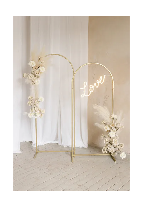 PartyDeko Backdrop Ständer Gold