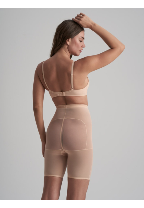 BYE BRA Powermesh High Waist Short Beige