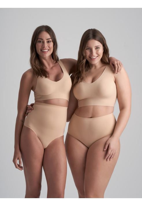 BYE BRA Invisible Mid Waist Brief Beigefarben