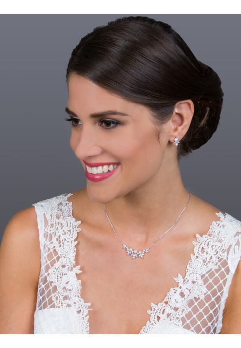 G. Westerleigh DZ0509S Brautschmuck Set Silber ()