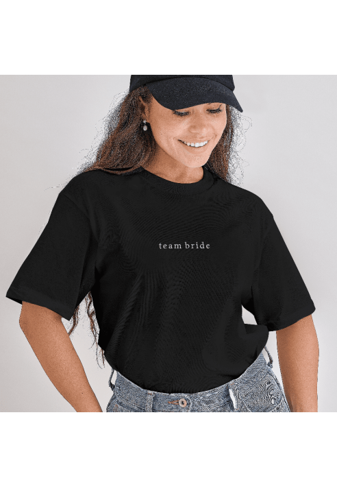 Ginger Ray HEN-155 Size S Team Bride T-shirt Schwarz ()