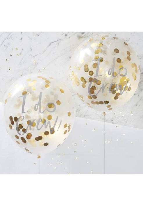 Ginger Ray I Do Crew Confetti Luftballons - I Do Crew ()