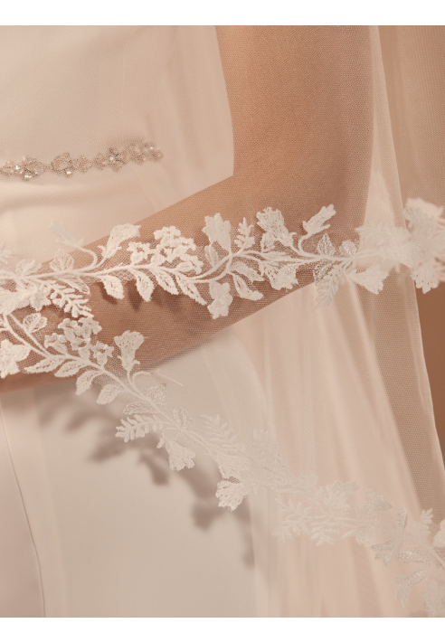 Bianco Evento S455 Schleier - 220/80 cm