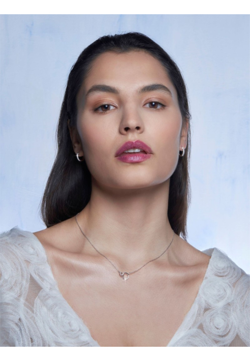 Poirier JS-001 Brautschmuck Set Élodie Silber ()