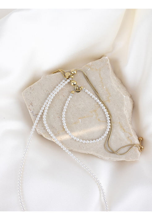 Abrazi Jorja Perle Kette Gold