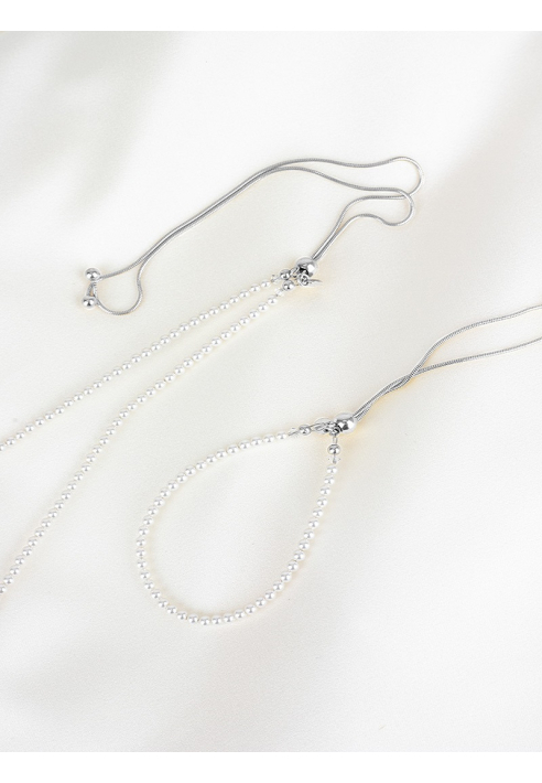 Abrazi Jorja Perle Kette Silber