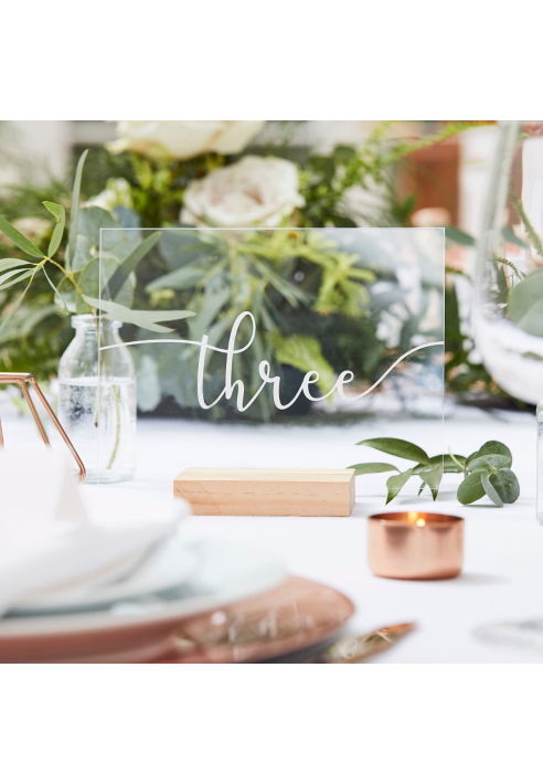 Ginger Ray BR-316 Botanical Wedding Tischnummern ()
