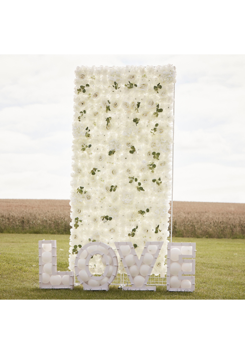 Ginger Ray PAMA-101 Weiß Rosen Backdrop ()