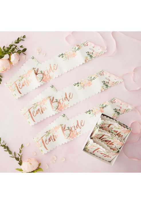 Ginger Ray FH-208 Floral Hen Team Bride Schärpen ()