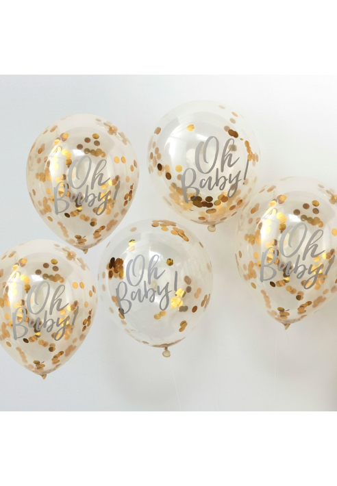 Ginger Ray OB-108 Oh Baby Konfetti-Ballons