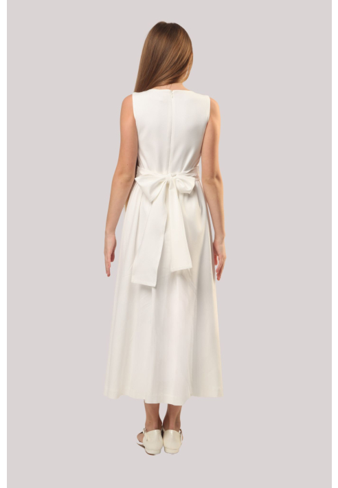 Miolilou Jada Kommunionkleid mit ivory Blumengürtel