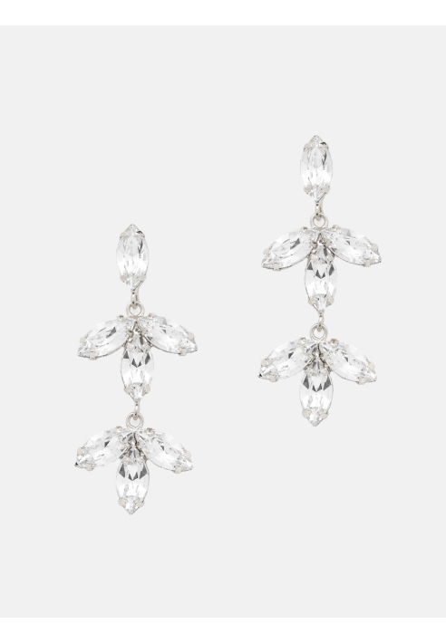 Abrazi Notch Swarovski Ohrringe Silber ()