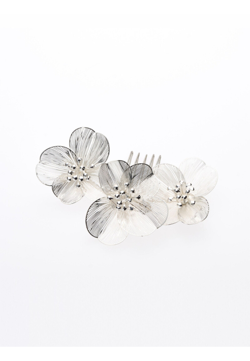 Poirier BB-75025 Haarkamm Silber