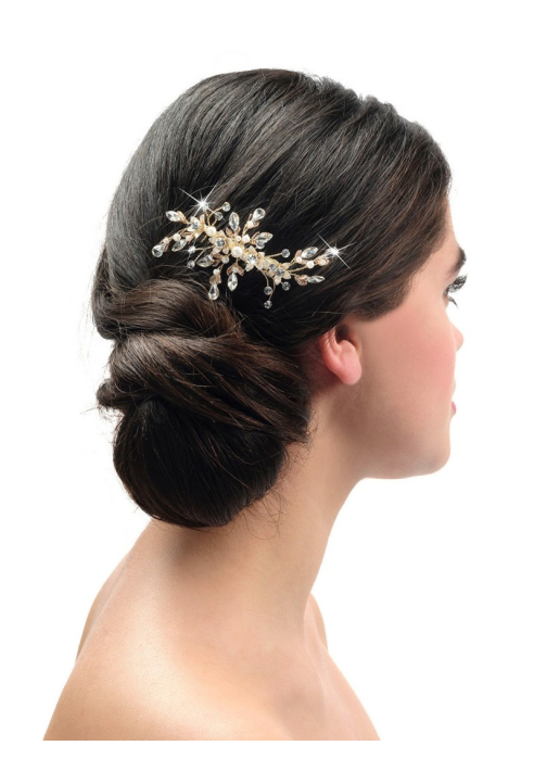 Poirier Haarkamm Hochzeit BB-438 Gold ()