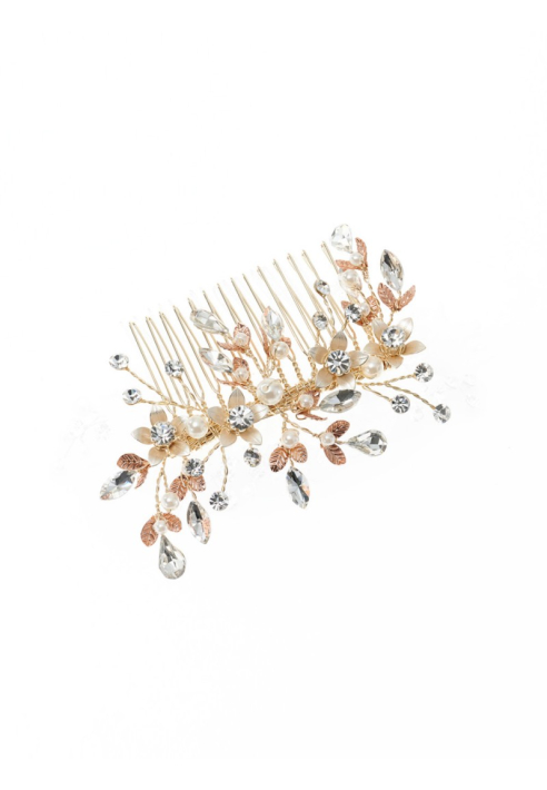Poirier Haarkamm Hochzeit BB-438 Gold