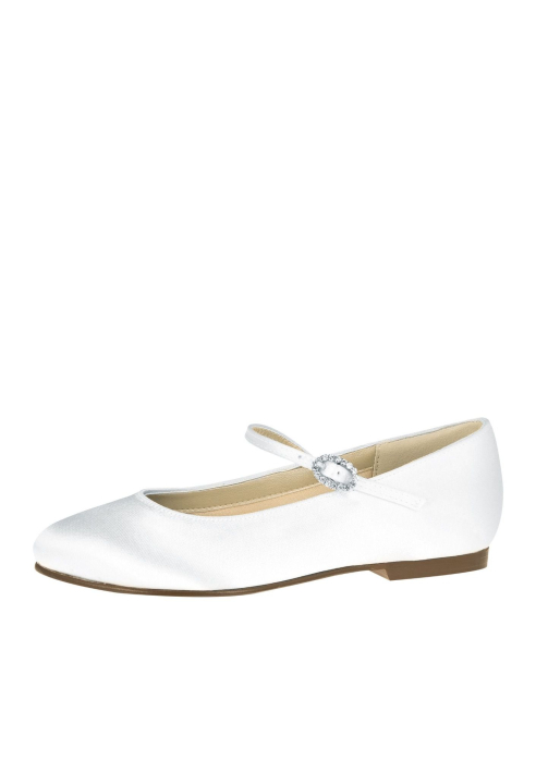 Rainbow Club Binx Weiß Satin Kommunionschuhe 37 Zweite Wahl