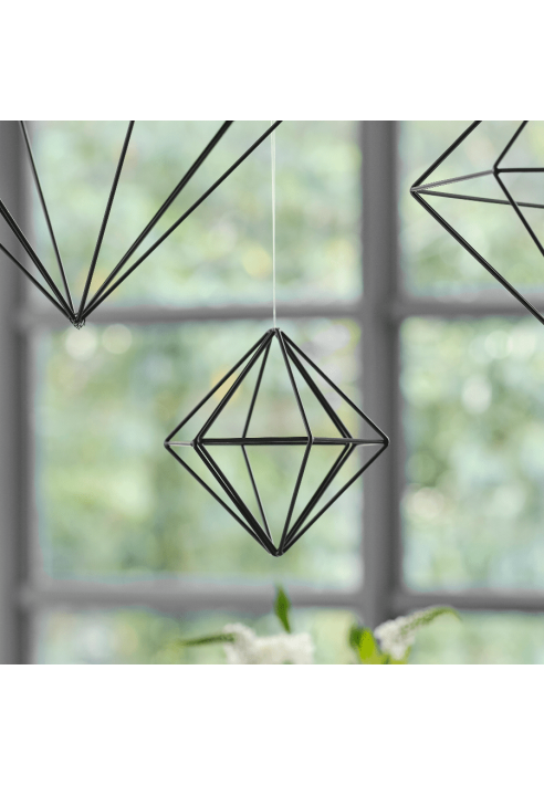 Ginger Ray BW-440 Geometrische Dekoration Schwarzem Metall - Small ()