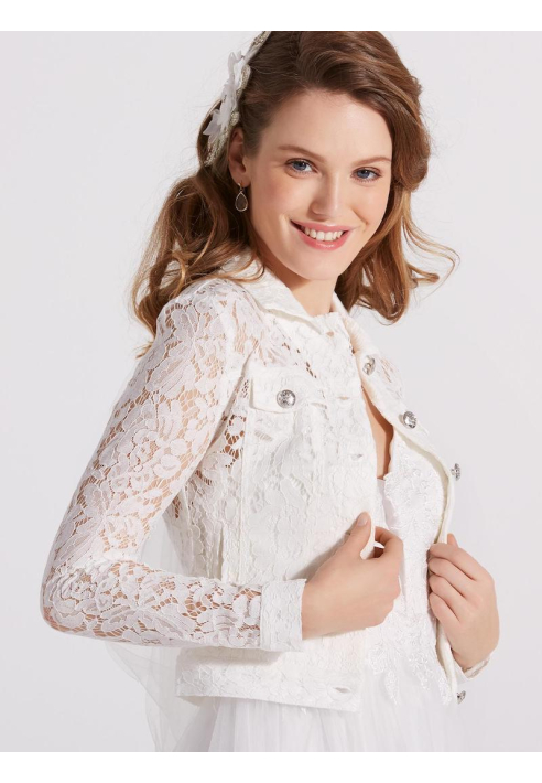 LILLY 09-3805-CR Jacke aus Spitze ()