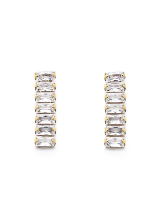 Abrazi Baguette Ohrringe Gold