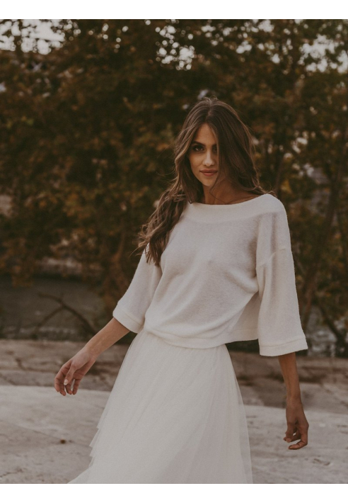 Novias Remi Pullover Elfenbein ()