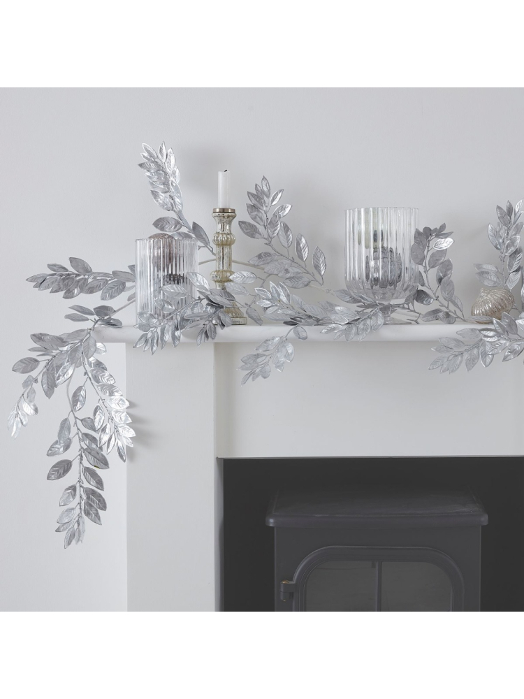 Ginger Ray SIL-418 Silver Glitter Dekoration Zweig Silber main product photo