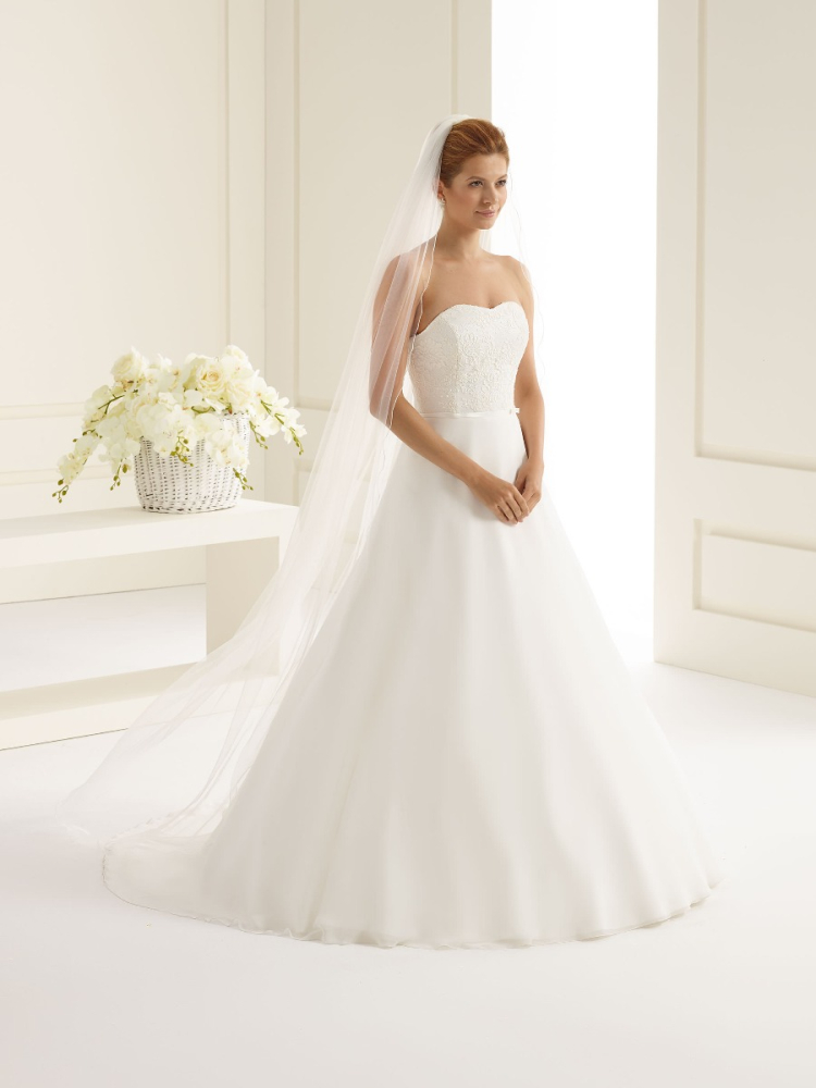 Bianco Evento S166 Weiß Schleier - 220 cm main product photo