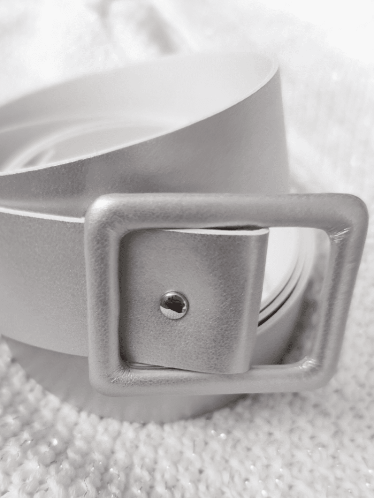 Forever & Eva G1011 Kunstledergürtel Silber main product photo