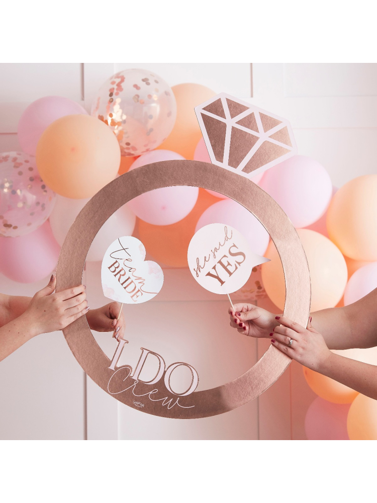 Ginger Ray HN-813 Blush Hen Fotokabinenrahmen main product photo