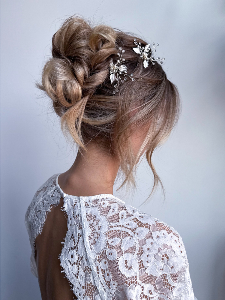 Sally Jane Bridal Hera Haarspeld Rosa main product photo