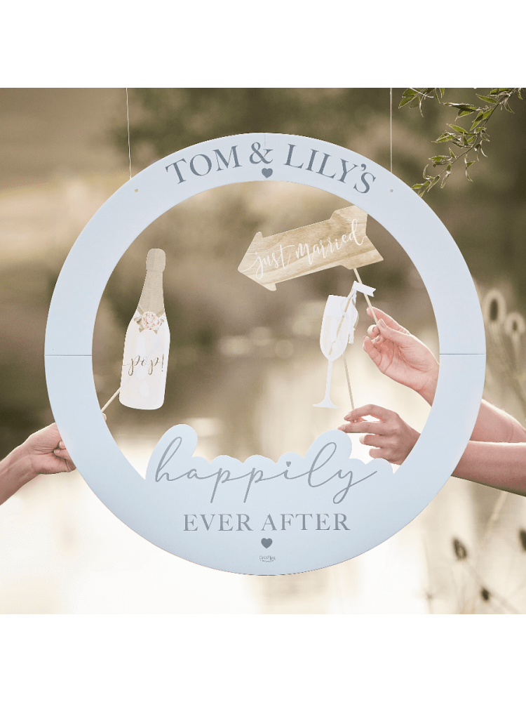 Ginger Ray PAMA-127 Personalisierbarer Hochzeit Photo Booth Rahmen main product photo