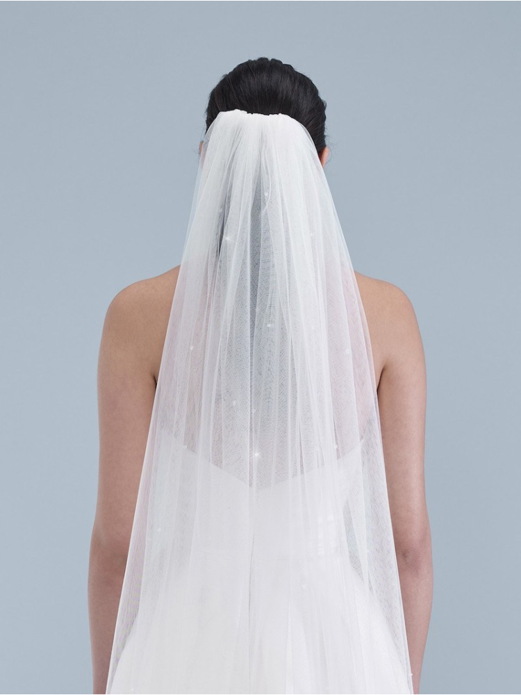 Poirier S46-210-1-Ivory Schleier - 210 cm main product photo