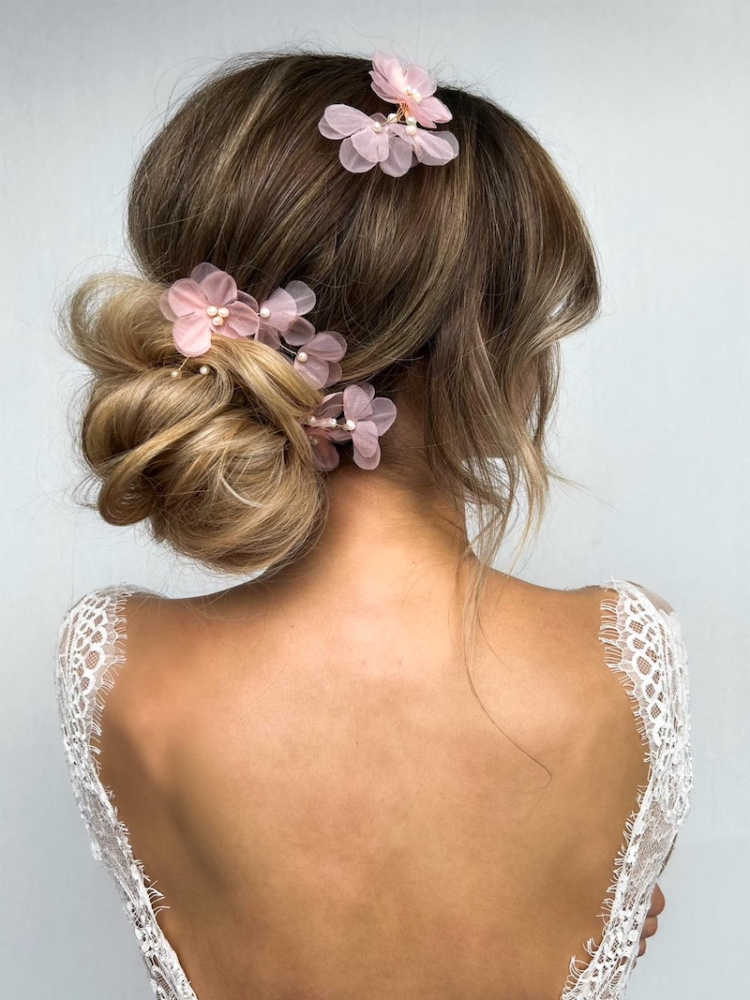 Sally Jane Bridal Rose Haarspange Gold main product photo